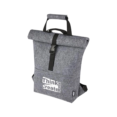 Borsa per bicicletta con chiusura arrotolabile in feltro riciclato GRS Felta - 13L