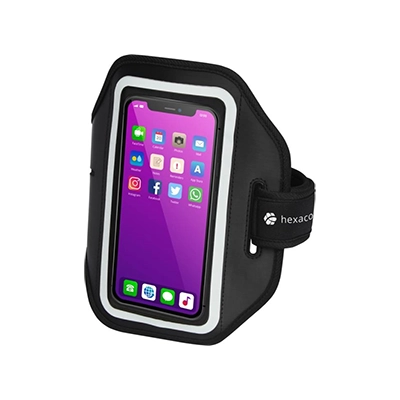 Bracciale Haile per smartphone riflettente con cover trasparente