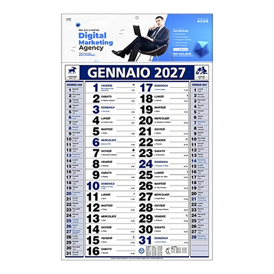 Calendario 2027 da muro Milano