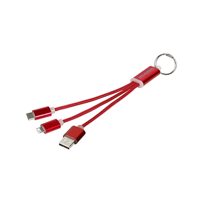 Cavo di ricarica 3 in 1 Metal con clip