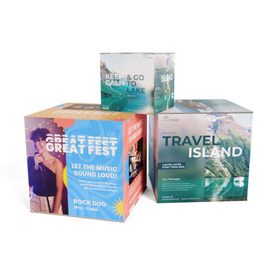 Cubi in Cartone personalizzati | Cubi di cartone pubblicitari | Multigrafica.net