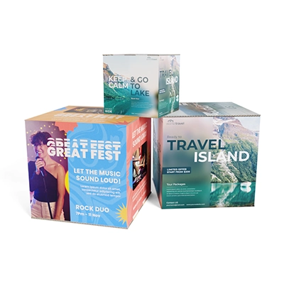 Cubi in Cartone personalizzati