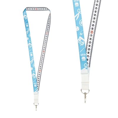 Lanyard con stampa in sublimazione lungo 1 metro in PET riciclato Isla con sgancio di sicurezza