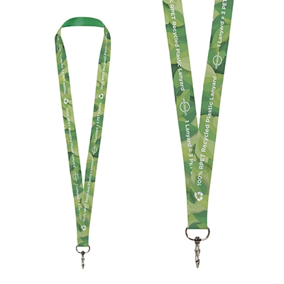 Lanyard Lana in PET riciclato con stampa in sublimazione