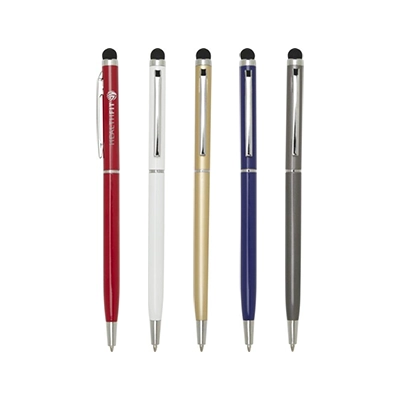 Penna a sfera in alluminio con stylus Ore