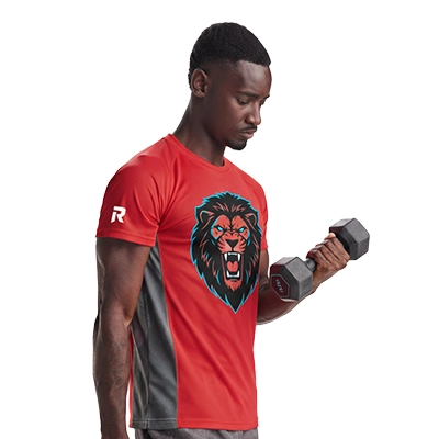 T-shirt sportiva Shanghai a maniche corte da uomo