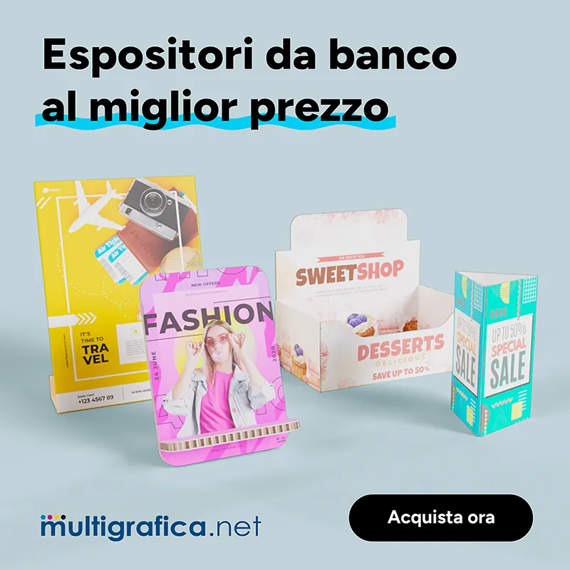 Espsositori da Banco in Cartone