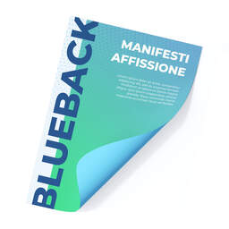 Stampa Manifesti per affissione su Carta Blueback personalizzati