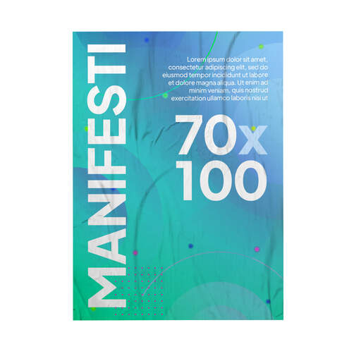 Stampa Manifesti 70x100 per affissione personalizzati