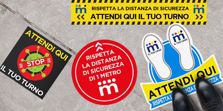Adesivi per pavimento personalizzati coronavirus Adesivi per pavimento personalizzati coronavirus