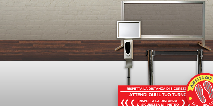 Kit distanziamento e protezione Kit distanziamento e protezione
