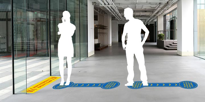 adesivi pavimento distanza sicurezza adesivi pavimento distanza sicurezza