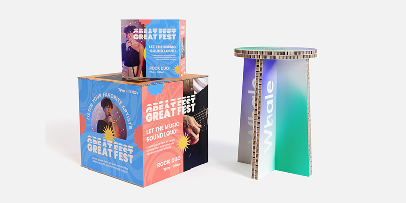 Arredi in cartone personalizzati