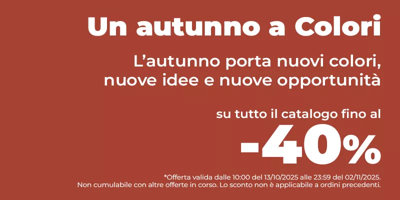 Saldi d'autunno fino al -40%