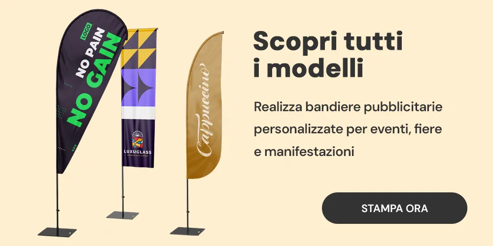 Stampa bandiere personalizzate online