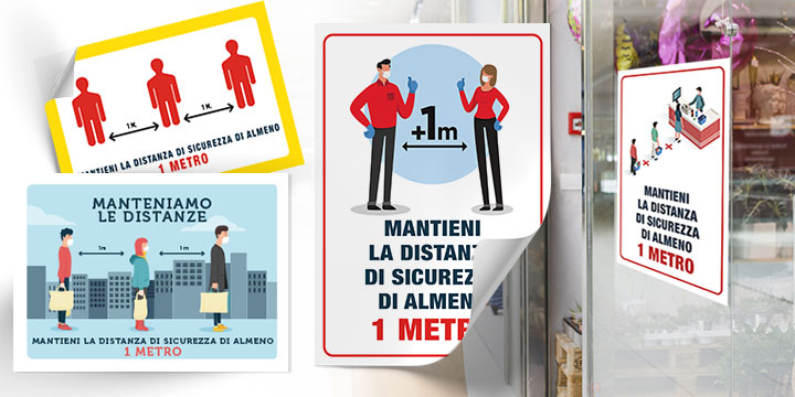 Cartelli mantenere le distanze coronavirus Cartelli mantenere le distanze coronavirus