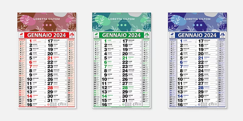 Calendari olandesi personalizzati