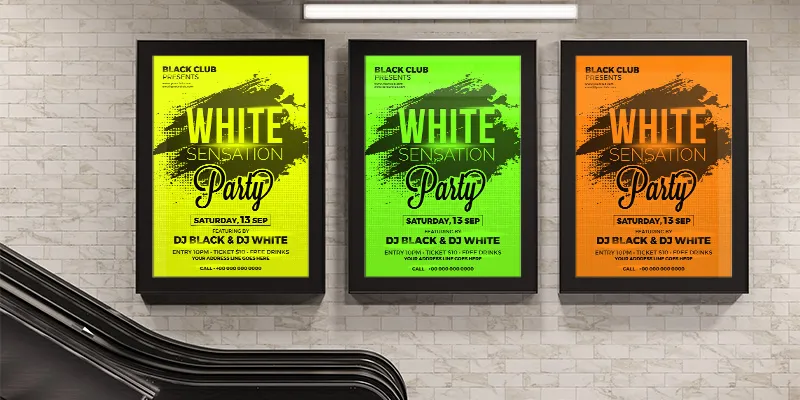 Manifesti fluo affissione