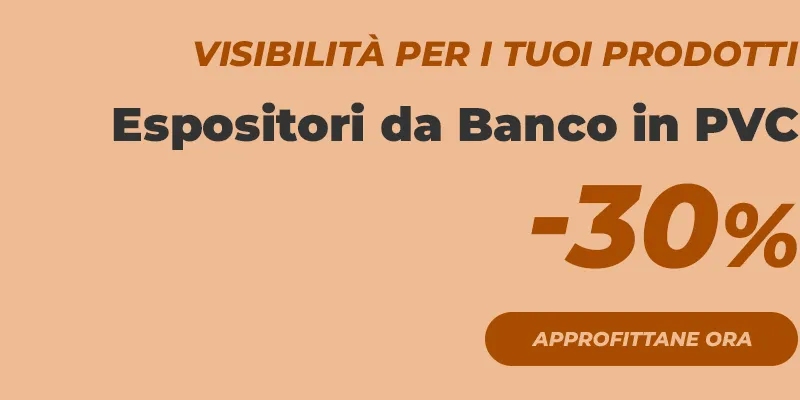 Espositori da Banco in PVC al -30%