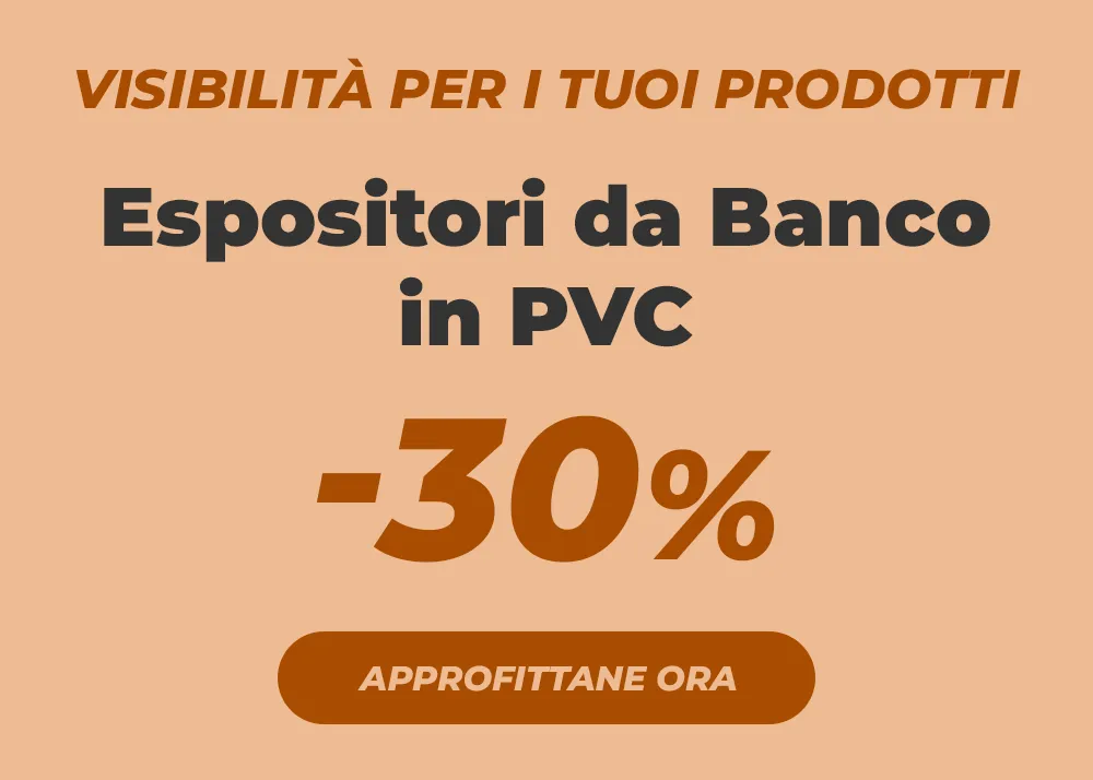 Espositori da Banco in PVC al -30%