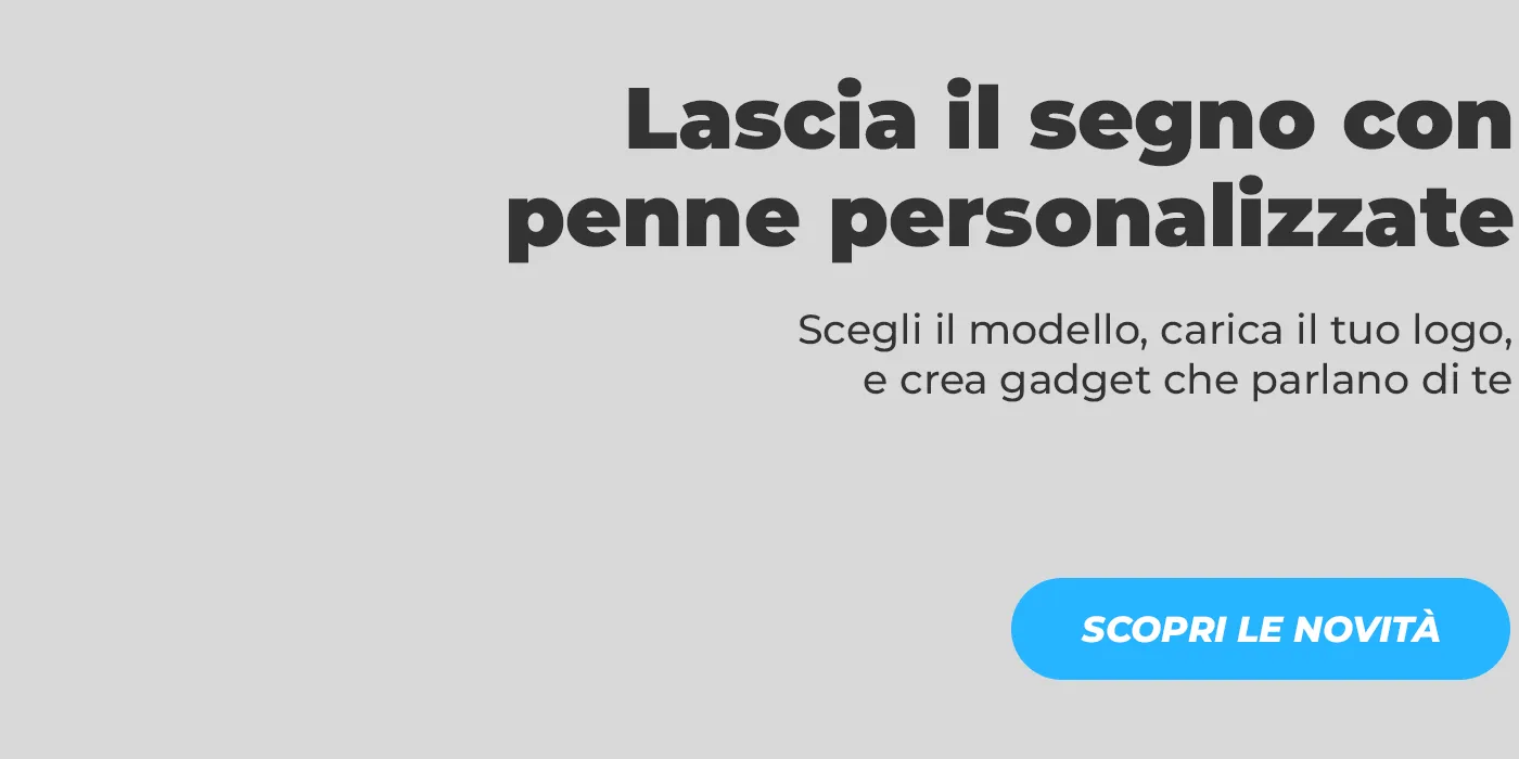Stampa penne personalizzate con il tuo logo