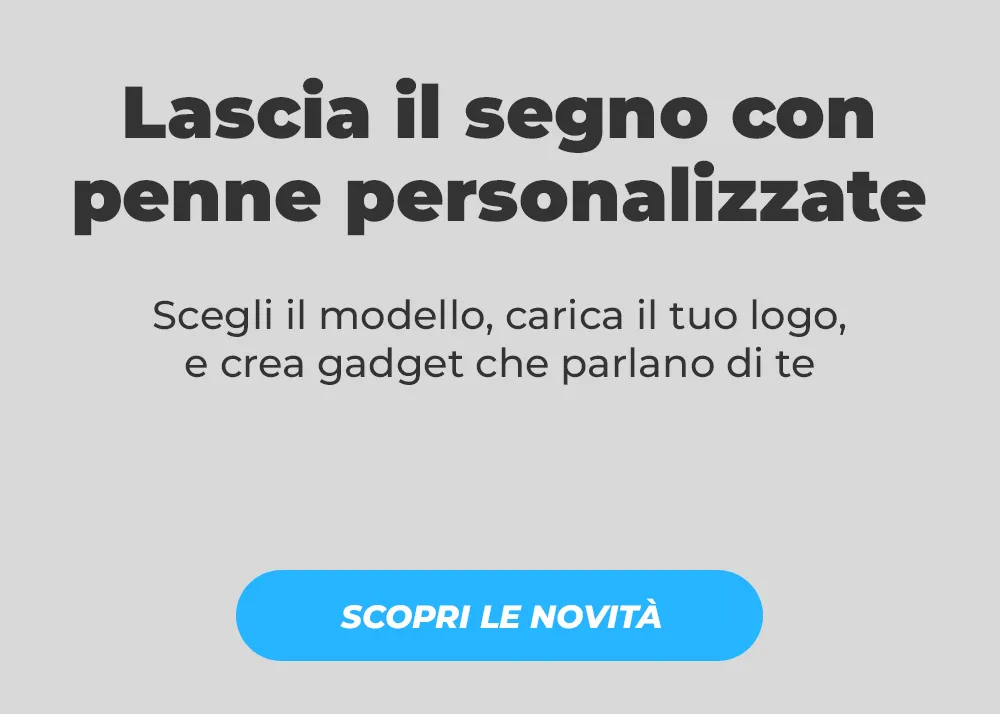 Stampa penne personalizzate con il tuo logo