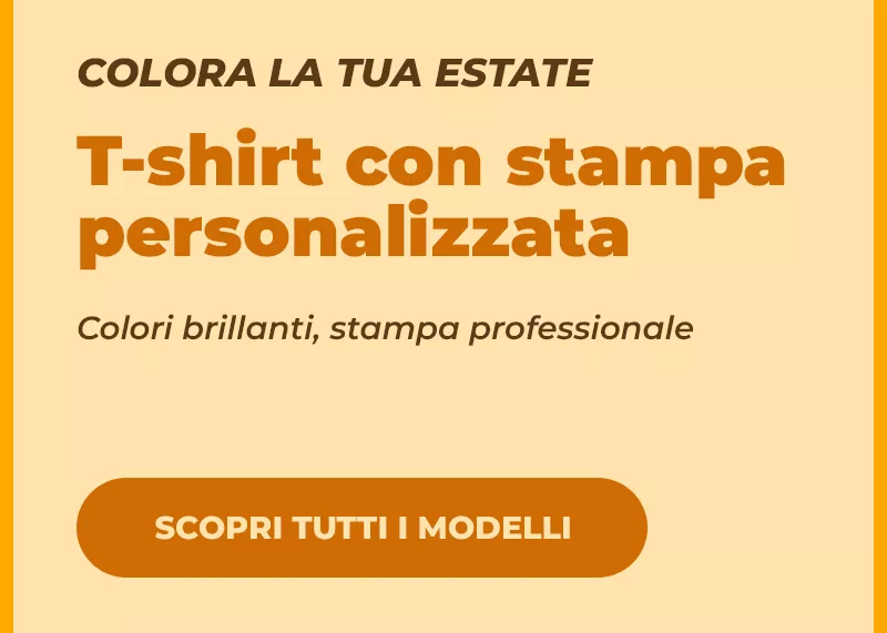 Stampa T-Shirt personalizzate per i tuoi eventi